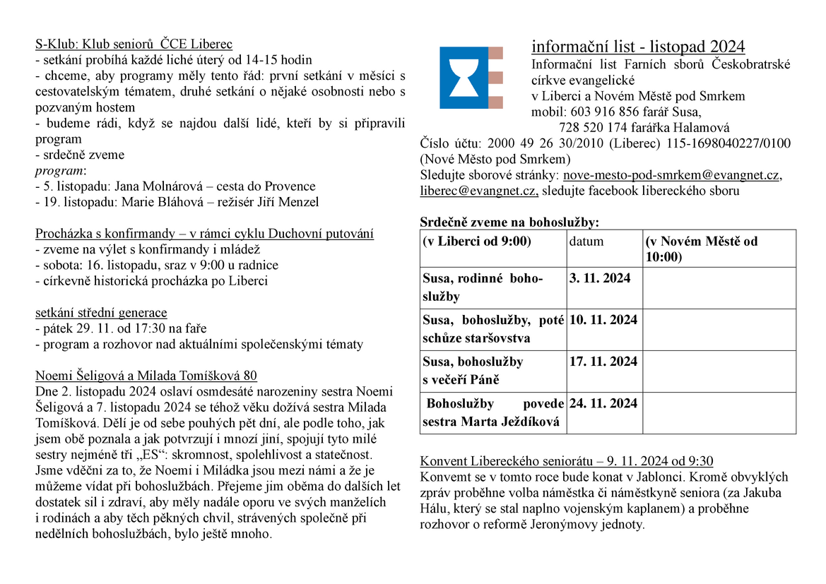 Infolist listopad 2024