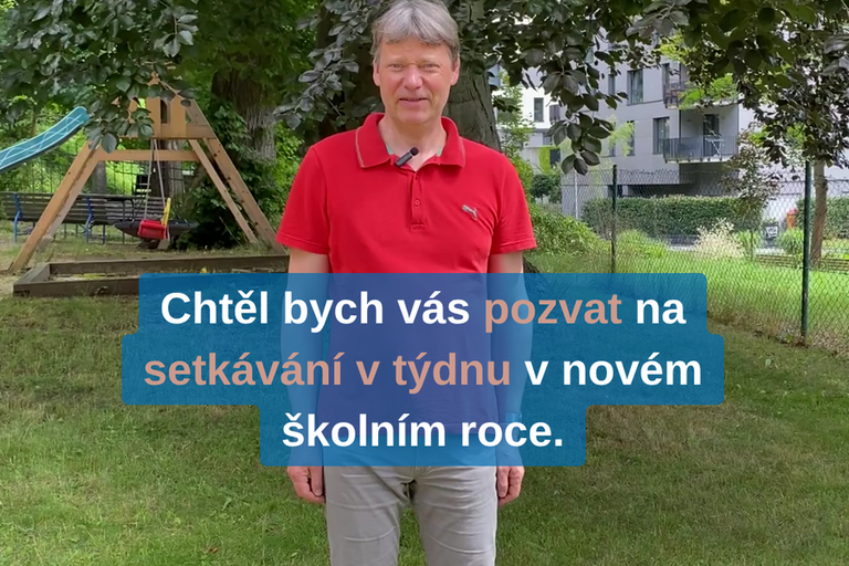 Video pozvánka na setkávání v týdnu od září 2025