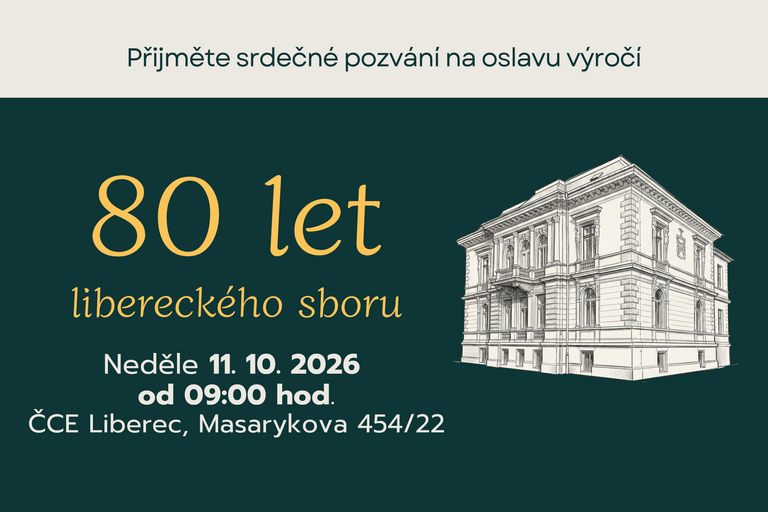 Oslava výročí 80 let sboru 11. 10. 2026